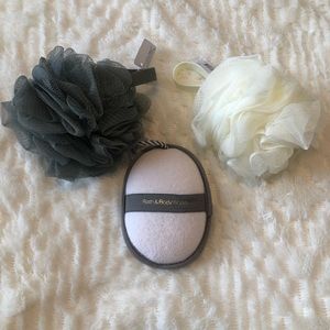 3 - Bath & Body Works shower luffas